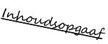 Inhoudsopgaaf